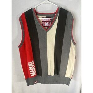 Disney Marvel Comics 1939 Classic Sweater Vest New With Tags NWT Mens Medium